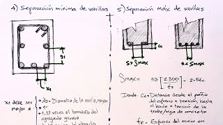 DISEÑO DE VIGA DE CONCRETO ARMADO | CONSIDERACIONES | SEPARACIÓN DE VARILLAS