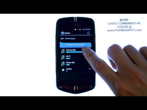 Casio Commando 4G - How Do I Monitor Battery Life Casio Commando 4G - How Do I Monitor Battery Life