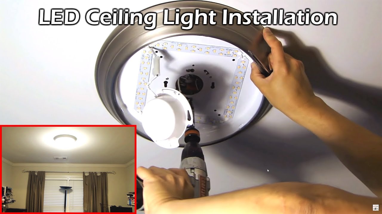 Install 14 Led Ceiling Light Youtube