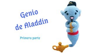 Como tejer al GENIO AMIGURUMI a CROCHET de ALADDIN paso a paso 🧞 (primera  parte)