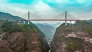 How impressive is the world's tallest bridge? Check out the First Beipan River Bridge.