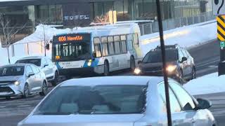 STM Montreal 2010 Novabus lfs #30-244 Rare Sightings in Brossard on REM Shuttle route 806