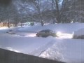 car stuck in the snow after blizzard 2010 hilarious