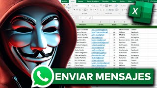 Como Enviar MENSAJES MASIVOS de WhatsApp desde EXCEL a CUALQUIER NÚMERO