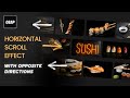 GSAP ScrollTrigger: Horizontal Scroll with Opposite Direction #gsap