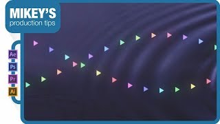 Sine waves and triangle patterns