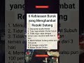 6 Kebiasaan Buruk Yang Menghambat Rezeki #videoshort #motivasi #video