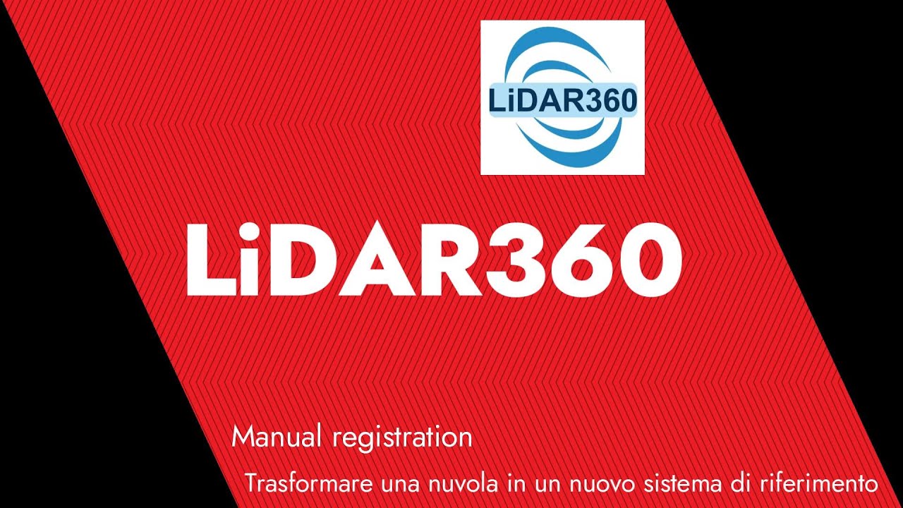 Lidar360 Manual Registration Youtube