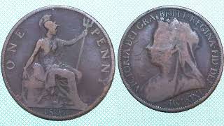 UK 1896 ONE PENNY Coin REVIEW + VALUATION