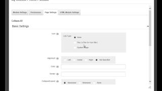 Overview of Module Settings in DotNetNuke 7