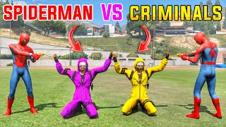 Criminels Mess With Spider Man In Gta 5 | Gta x Freefire | Gta 5 In Telugu