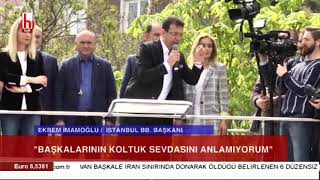 Ekrem İmamoğlu kalabalığın önünde Erdoğan'a böyle seslendi!