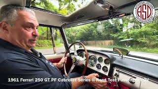 1961 Ferrari 250 GT PF Cabriolet Series II Road Test Passenger POV