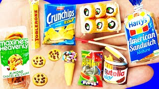 50 DIY MINIATURE  FOOD REALISTIC HACKS AND CRAFTS FOR BARBIE DOLLHOUSE !!!