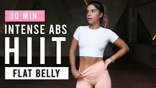 30 Min Intense Abs HIIT Workout For A Flat Belly | Fat Burn | At Home