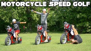 Motorcycle Speed Golf Challenge | Fastest To Play 6 Holes Wins $100