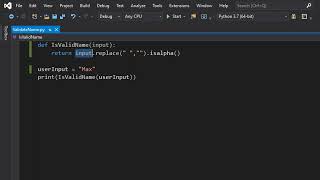 How to Validate a Name Using Python (Simple)
