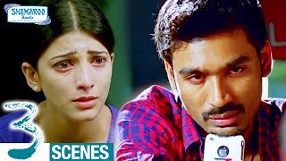 Dhanush Left Alone by Shruti Haasan and Sivakarthikeyan | 3 Telugu Movie Scenes | Anirudh