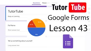 Google Forms Tutorial - Lesson 43 - Pre filled link
