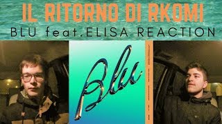 RKOMI - BLU (feat. ELISA) [REACTION]