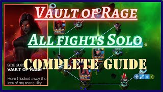 Vault of RAGE | Complete Guide | All Fights Solo | January Side Quest Week 4 | MCOC |