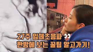 [뚝딱 기록] 27주 4일 / 임당검사 / 3D초음파 / 임당약 먹는 시간 / 정밀초음파 / 임신 막달 달려요 :)