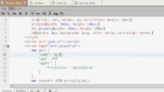 JSON - in Ajax (Php and Javascript)