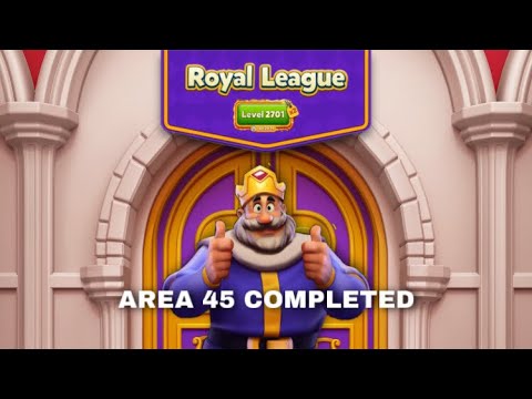 Área 45 de la Royal Match League Nivel completado 2701 Ronda 1 – 5 Equipo de batalla