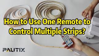 How to Use One PAUTIX Single Color Remote Controller to Control Multiple LED Strips