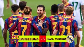المباراة التي لن تمل من مشاهدتها برشلونة يضرب ريال مدريد بخماسية وجنون المعلقين 1080HD