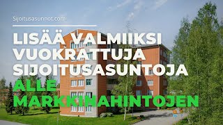 Uusi erä sijoitusasuntoja Porista. Valmiiksi vuokratut asunnot ja edulliset hinnat!