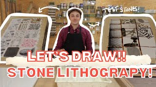 How To DRAW lithographs (For Beginners) from Start to Finish | Artist Confessional Ep04