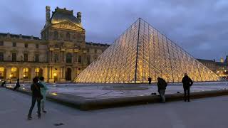 [4K] Walking Outside the Louvre Museum at Paris, France - Walking Tour [2020]