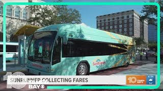 St. Pete SunRunner bus to begin collecting fares