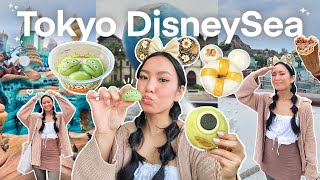 A full day at Tokyo DisneySea! 🪸 Trying every Food & Ride | Japan Travel Vlog