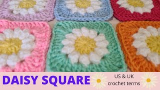 Crochet this gorgeous Daisy Square - EASY