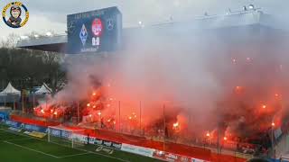 SV Waldhof Mannheim - 1.FC Kaiserslautern 29.02.2020 Choreo, Pyro, Riots