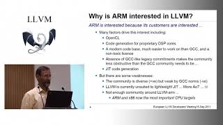 2012 EuroLLVM Developers’ Meeting: L. Smith “Introduction”