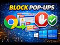 How to Block Pop ups on Google Chrome in Windows 11 or10 | GearUpWindows Tutorial