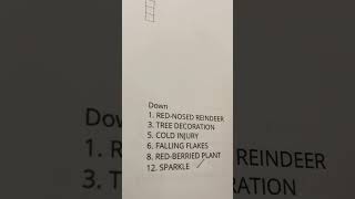 Crossword Challenge