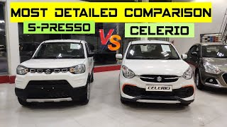 Maruti Celerio Vxi VS Spresso Vxi | Most Detailed Comparison 2023 Model