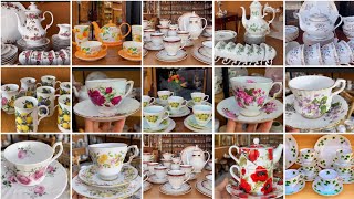 Amazing Bone China dinner sets designs /Tea sets and Tea Cups design/ luxury tea cups/Iraq crockery