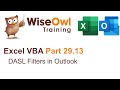 Excel VBA Introduction Part 29.13 - DASL Filters in Outlook
