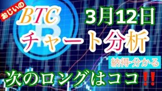 仮想通貨BTC  次のロングポイントはここ‼️