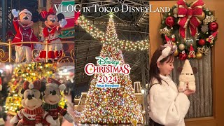 【VLOG🎅🏻】冬のディズニーランドでクリスマス大満喫❄️🎄｜クリスマスストーリーズのミッキー＆ミニーが可愛すぎたっ🐭⛄️［TokyoDisneyLand🔔 ］