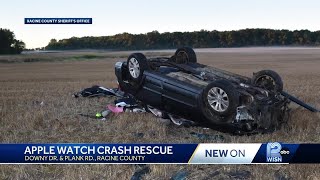 Smart watch alerts deputies to serious crash in rural Racine County
