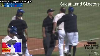 Atlantic League Championship Series Ejection - DeJesus Tosses Incaviglia