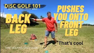 DOES THE BACK LEG DO ANYTHING COOL // DISC GOLF 101