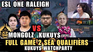 HALIMAW SI CHIP! | FULL GAME 2 | KUKUYS VS MONGOLZ |KUKUYS WATCHPARTY |ESL ONE RALEIGH SEA QUALIFIER