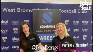 Steelway at the West Brom Jobs Fair on Friday 17th November 2023.